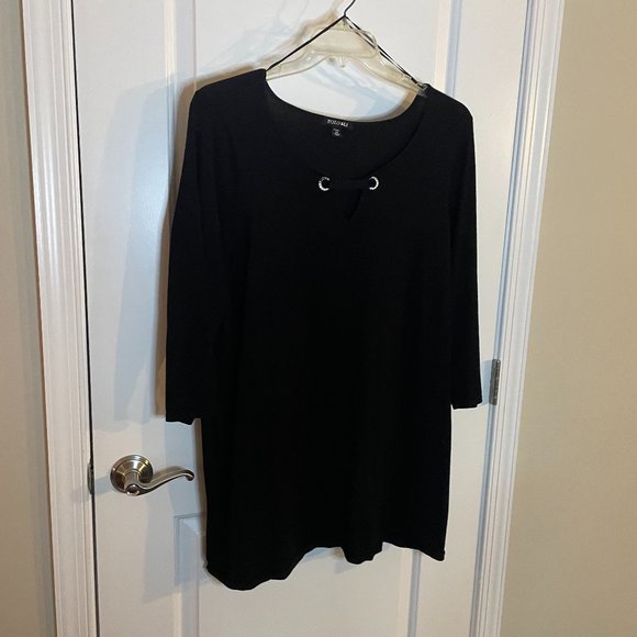 Roz & Ali Women's Black Sweater - Picture 1 of 3